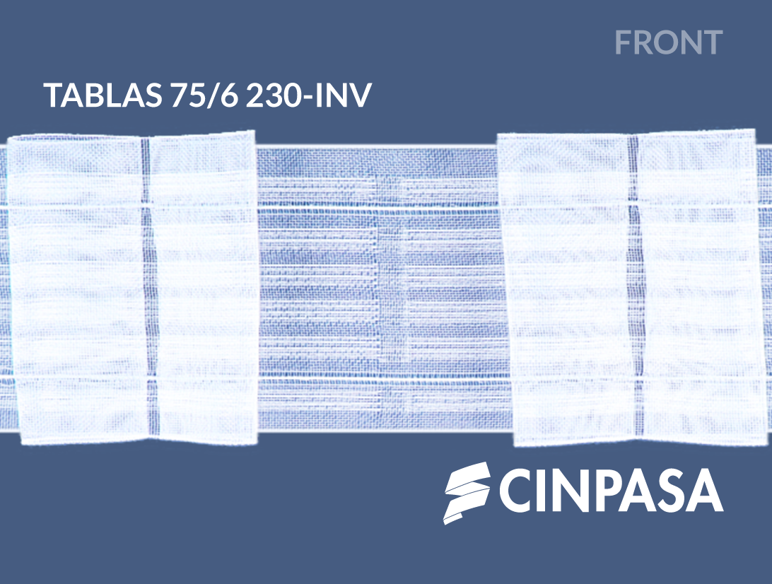  Cinta fruncidora de tablas transparente 